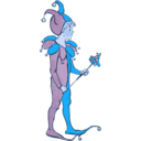 download Jester Child clipart image with 180 hue color