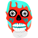 download Alien Mask From They Live clipart image with 180 hue color