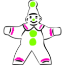 download Simple Clown Figure clipart image with 90 hue color