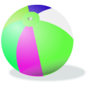 download Beach Ball clipart image with 90 hue color