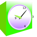 download Analog Alarm Clock clipart image with 90 hue color