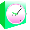 download Analog Alarm Clock clipart image with 135 hue color