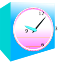 download Analog Alarm Clock clipart image with 180 hue color