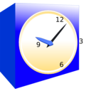 download Analog Alarm Clock clipart image with 225 hue color