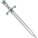 download Long Sword clipart image with 90 hue color