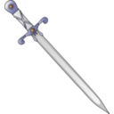 download Long Sword clipart image with 180 hue color