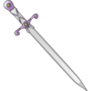 download Long Sword clipart image with 225 hue color