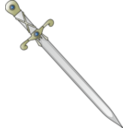 download Long Sword clipart image with 0 hue color