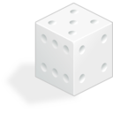 download White Dice clipart image with 90 hue color