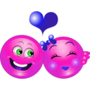 download Couple Smiley Emoticon clipart image with 270 hue color