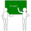download People Near A Blackboard clipart image with 0 hue color