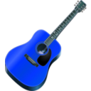 download My Guitar clipart image with 180 hue color