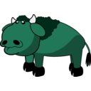 download Bison clipart image with 135 hue color