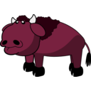 download Bison clipart image with 315 hue color