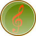 download Music Icon Green 2 clipart image with 315 hue color