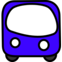 download Funny Bus clipart image with 225 hue color