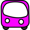 download Funny Bus clipart image with 270 hue color