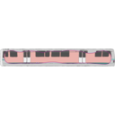 download Bart Train Exterior clipart image with 315 hue color