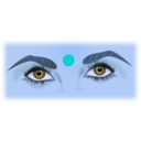download Eyes By Netalloy clipart image with 180 hue color