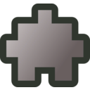 download Icon Puzzle2 Grey clipart image with 270 hue color