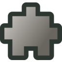 download Icon Puzzle2 Grey clipart image with 315 hue color