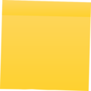 download Yellow Post It Note clipart image with 0 hue color