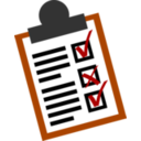 download To Do List clipart image with 0 hue color