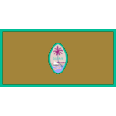 download Flag Of Guam clipart image with 180 hue color