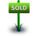 download Sold Sign clipart image with 90 hue color