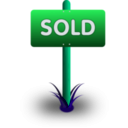 download Sold Sign clipart image with 135 hue color