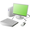 download Cartoon Computer And Desktop clipart image with 225 hue color