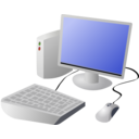 download Cartoon Computer And Desktop clipart image with 0 hue color