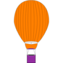 download Hot Air Balloon clipart image with 270 hue color