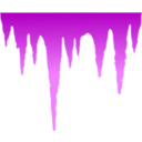 download Icicles clipart image with 90 hue color