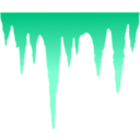 download Icicles clipart image with 315 hue color
