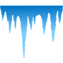 download Icicles clipart image with 0 hue color