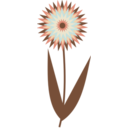 download Chocolate Flower clipart image with 0 hue color