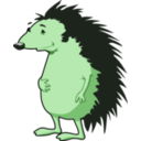 download Hedgehog clipart image with 90 hue color