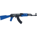 download Ak 47 clipart image with 180 hue color