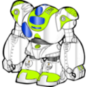 download Robot Color Simply clipart image with 45 hue color