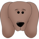 download Dog Face 4 clipart image with 0 hue color
