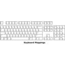 download Keyboard Mappings Outline clipart image with 0 hue color