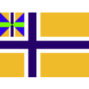download Norwegian Union Flag clipart image with 45 hue color