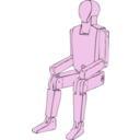 download Mannequin clipart image with 270 hue color
