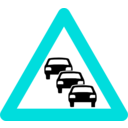 download Traffic Sign clipart image with 180 hue color
