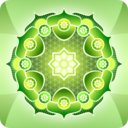 download Simple Green Mandala clipart image with 0 hue color