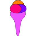 download Ice Cream1 clipart image with 270 hue color