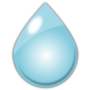 download Raindrop1 clipart image with 0 hue color