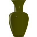 download Blue Glass Vase clipart image with 180 hue color