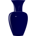 download Blue Glass Vase clipart image with 0 hue color
